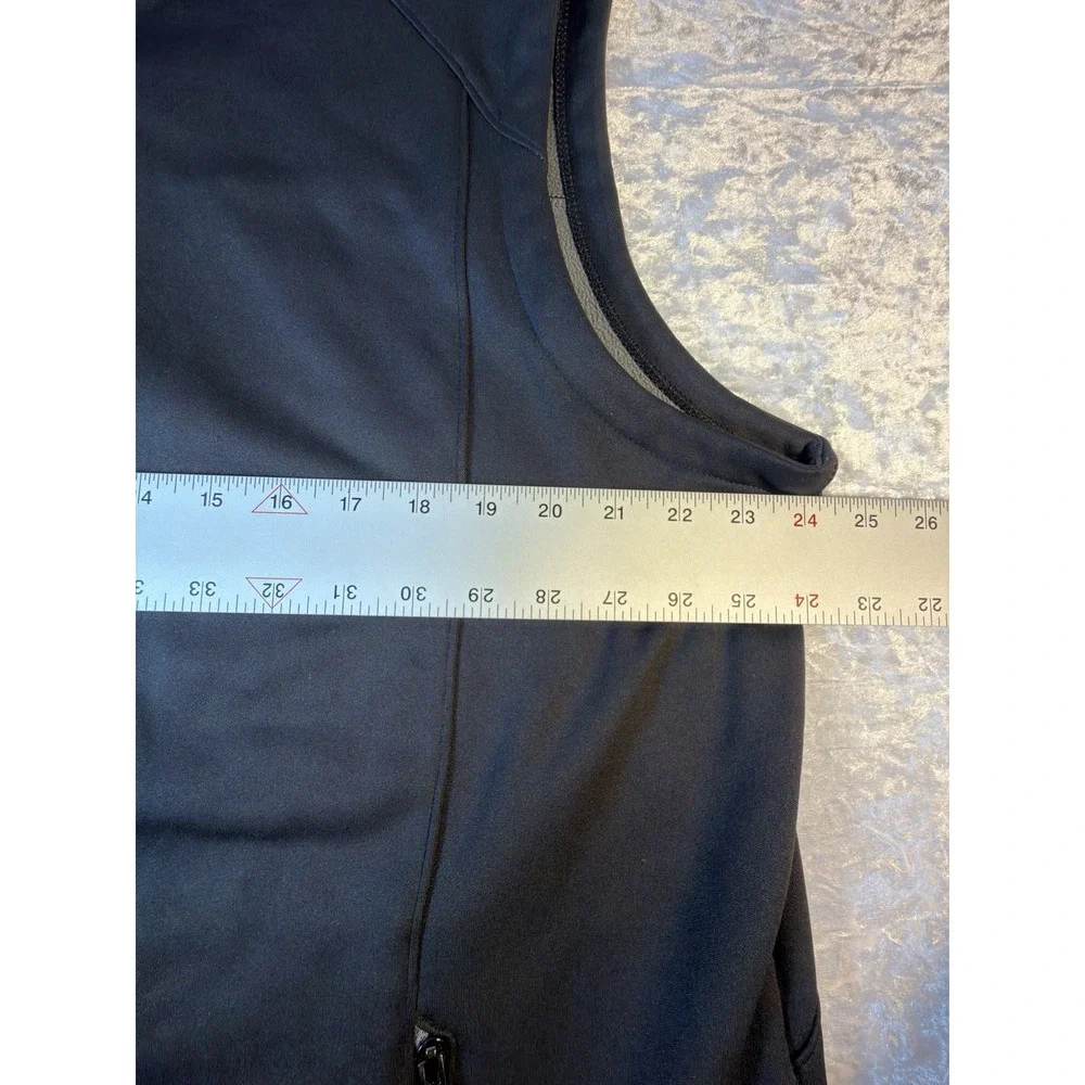 Under Armour Vest Mens XL Black Softshell Fleece Golf Full Zip Ulen NWOT